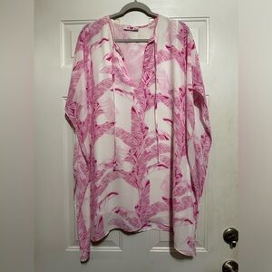 Buddy Love Swim Cover-up Small pink and white